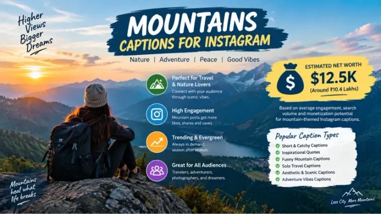 Beautiful Mountains Captions