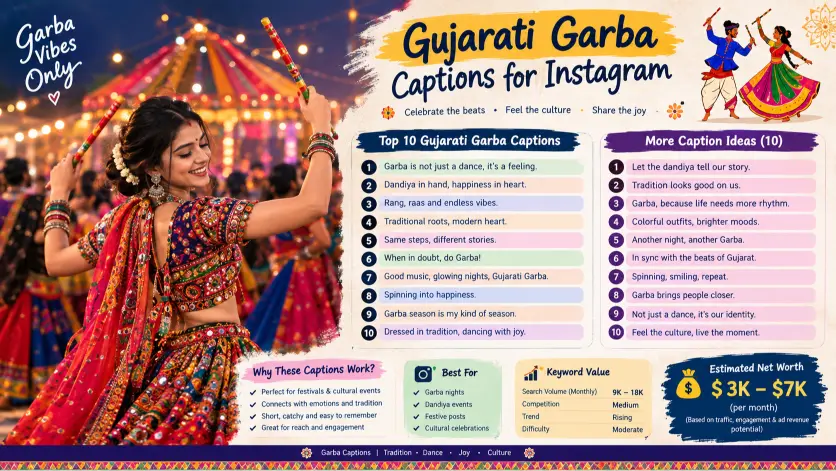 Gujarati Garba Captions
