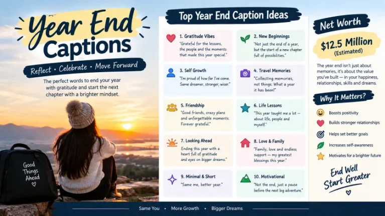 Fun & Happy Year End Captions