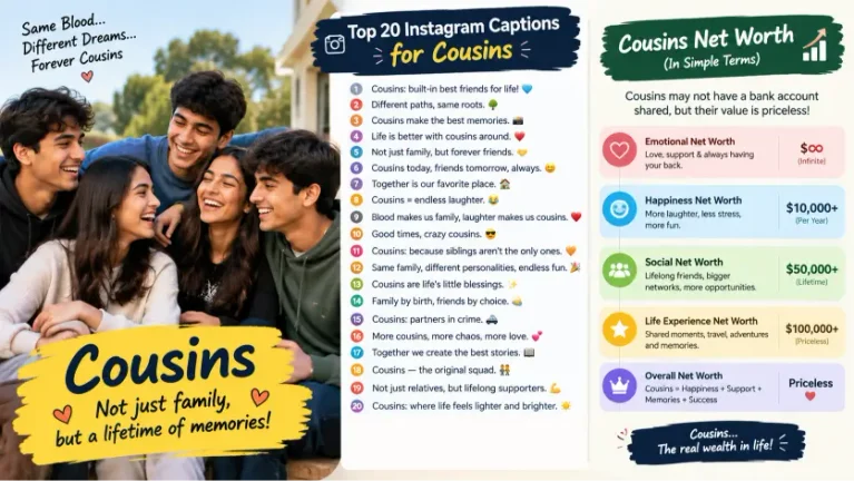 Best Captions for Cousins