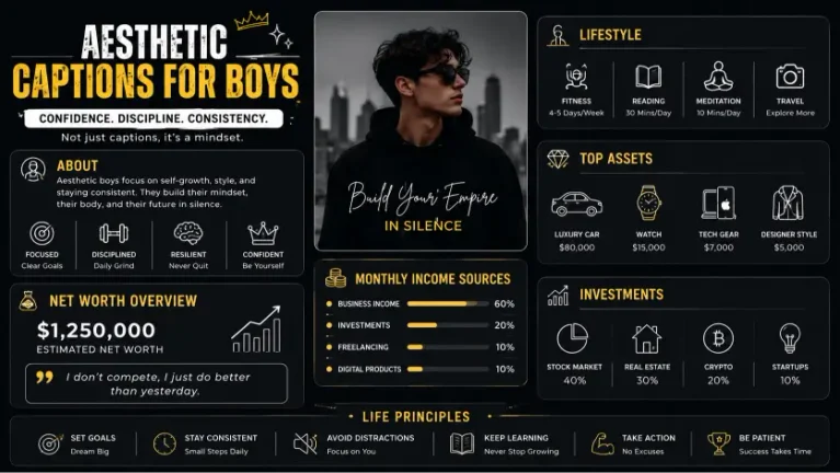Aesthetic Captions for Boys