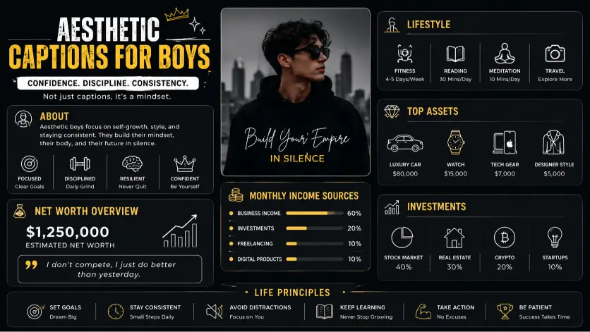 Aesthetic Captions for Boys