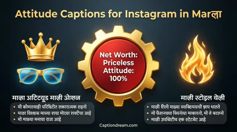 Attitude Captions for Instagram in Marathi