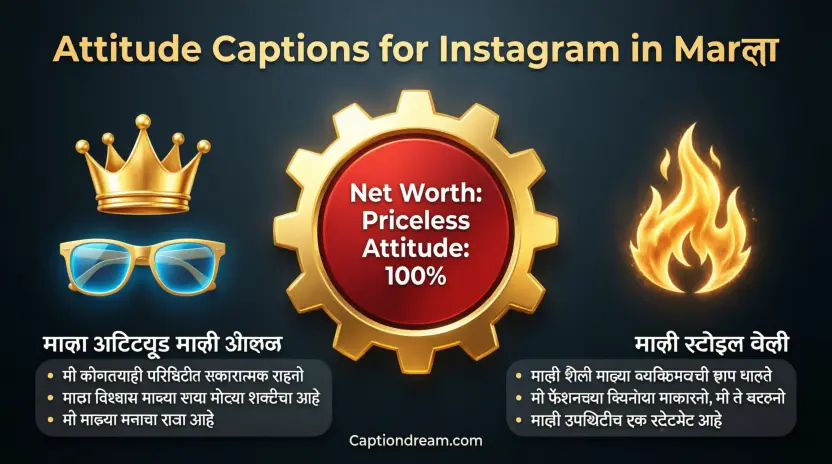 Attitude Captions for Instagram in Marathi