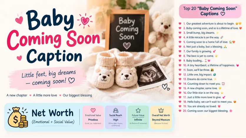 Baby Coming Soon Caption Ideas