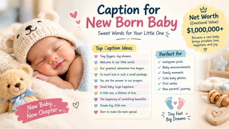 Caption for New Born Baby