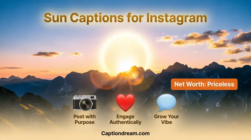 Cool Sun Captions for Instagram