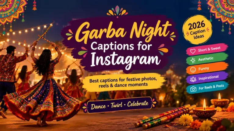 Garba Night Captions for Instagram