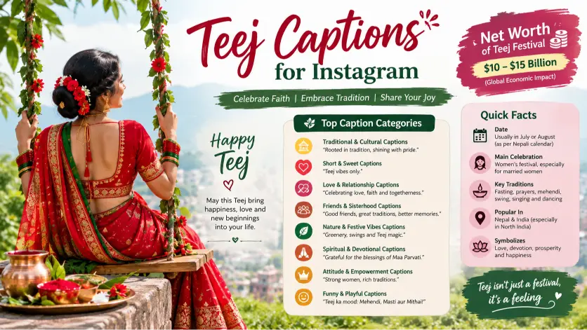 Teej Captions for Instagram