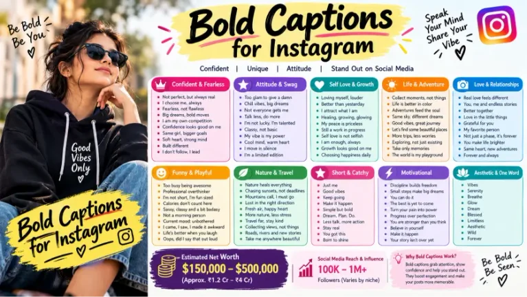 Bold Captions for Instagram
