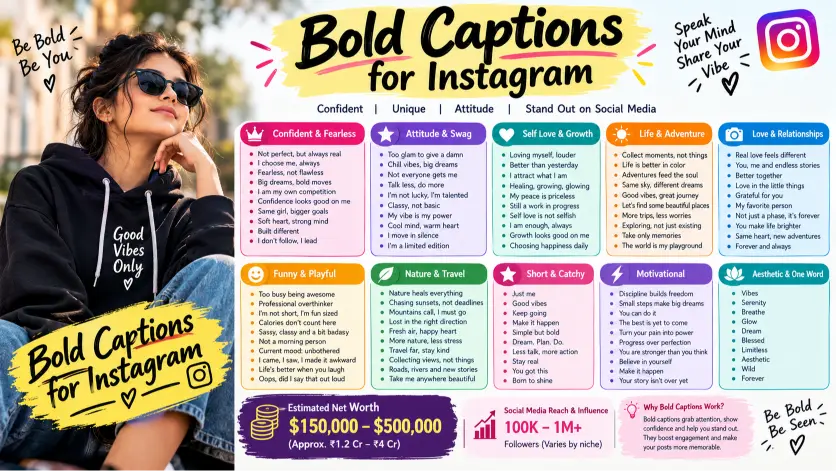 Bold Captions for Instagram