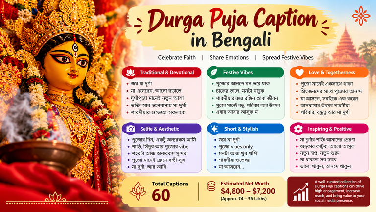 Durga Puja Caption