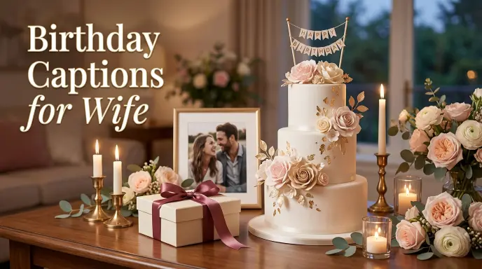 Birthday Captions for Wife