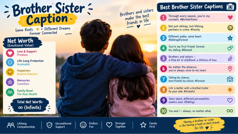 Cute Brother Sister Captions