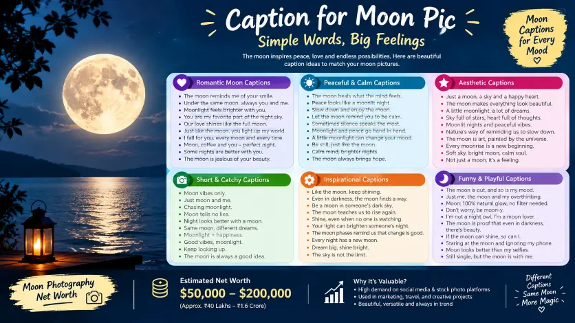 Cute Moon Captions for Instagram