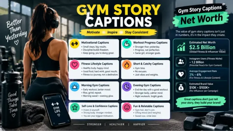 Gym Story Captions