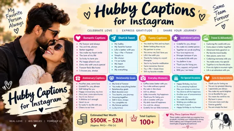 Hubby Captions for Instagram