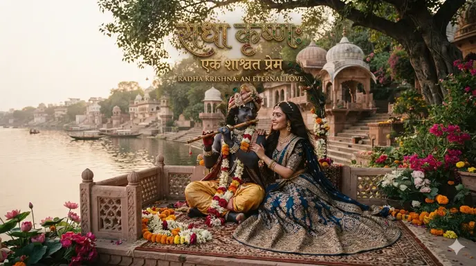 Radha Krishna Caption